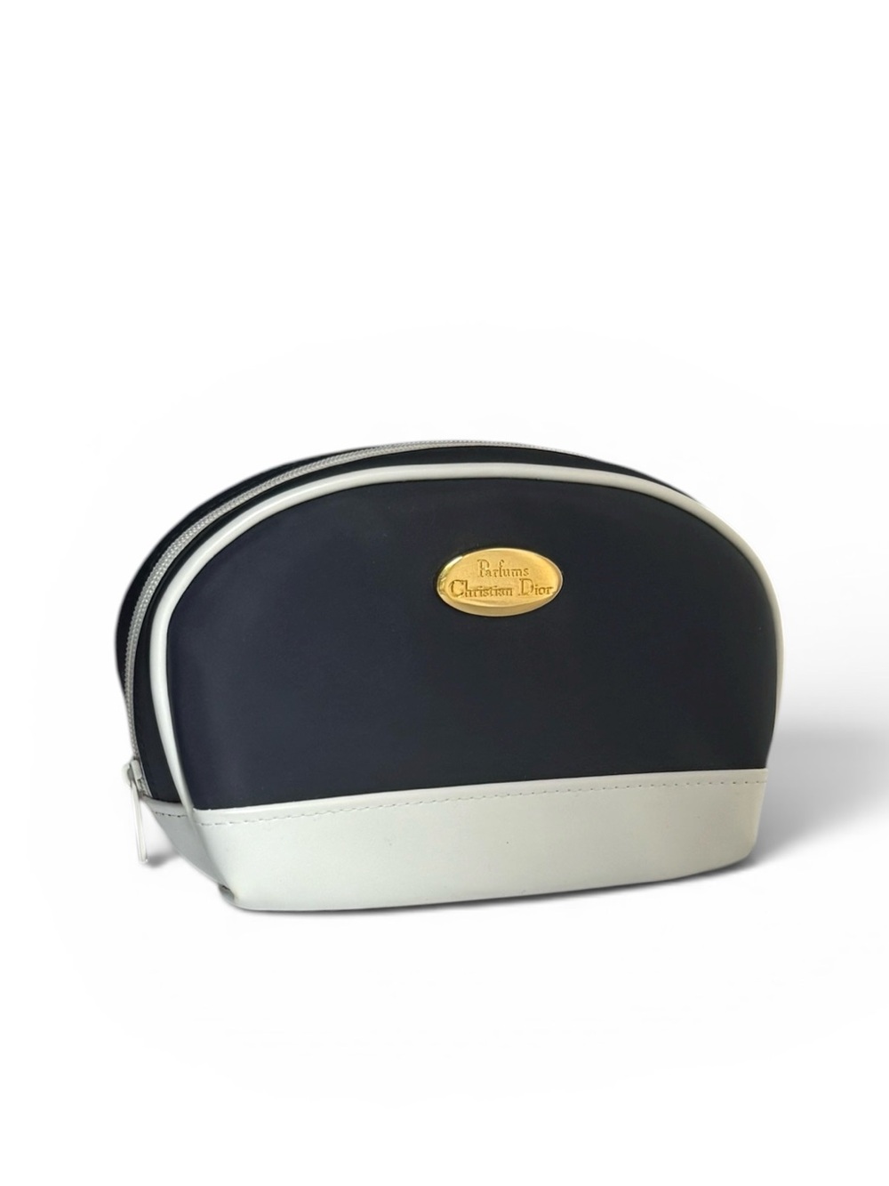 Dior Parfums Christian Dior Makeup Pouch Navy Blue Travel Cosmetic Bag